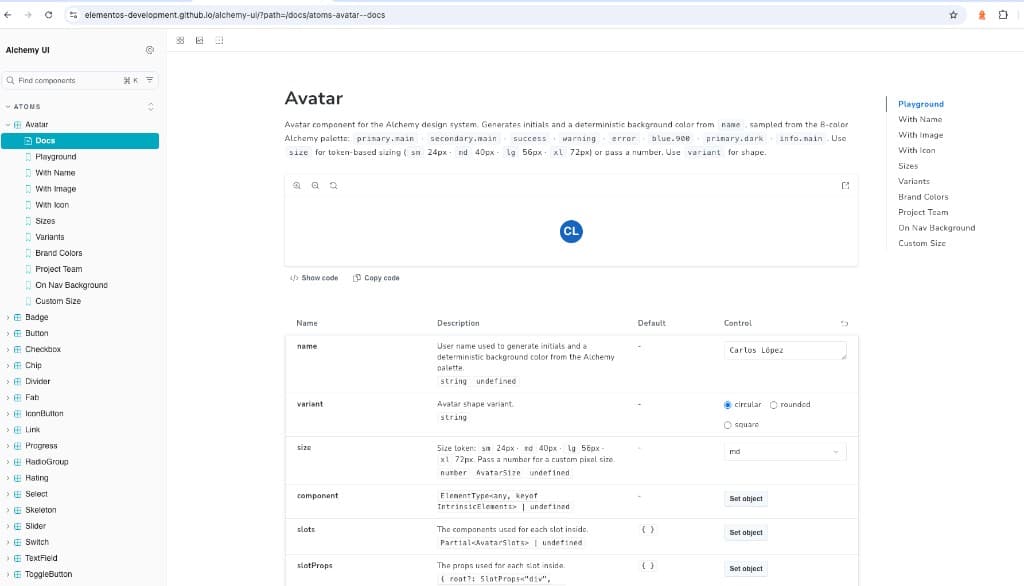 Tech Lead — Alchemy UI Design System