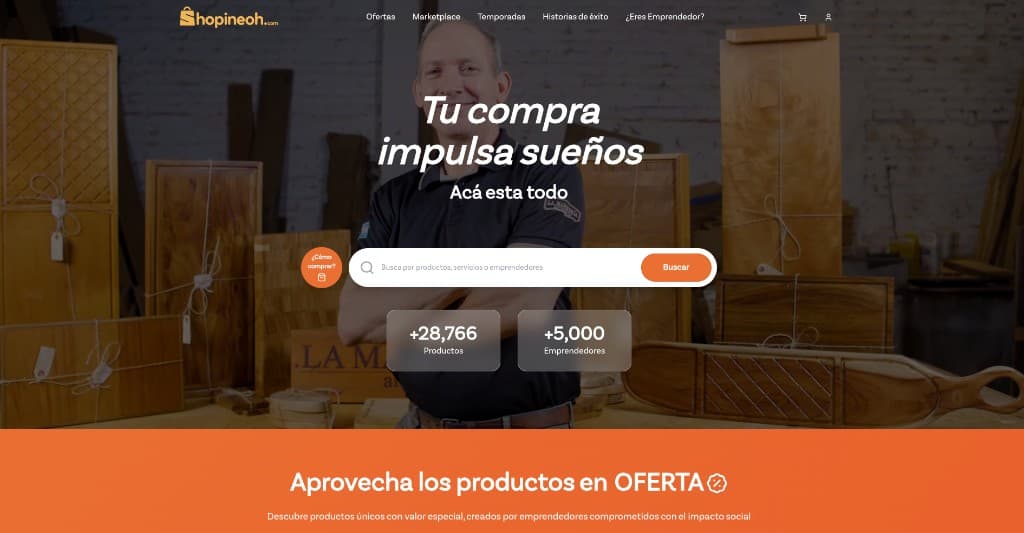 Shopineoh — Entrepreneurs Marketplace